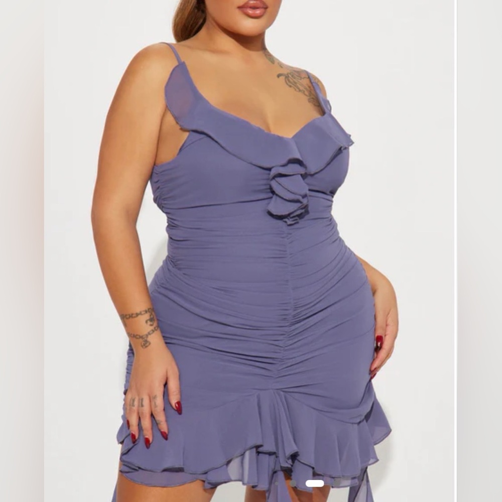 Fashion Nova Ruffle Dress Size XL